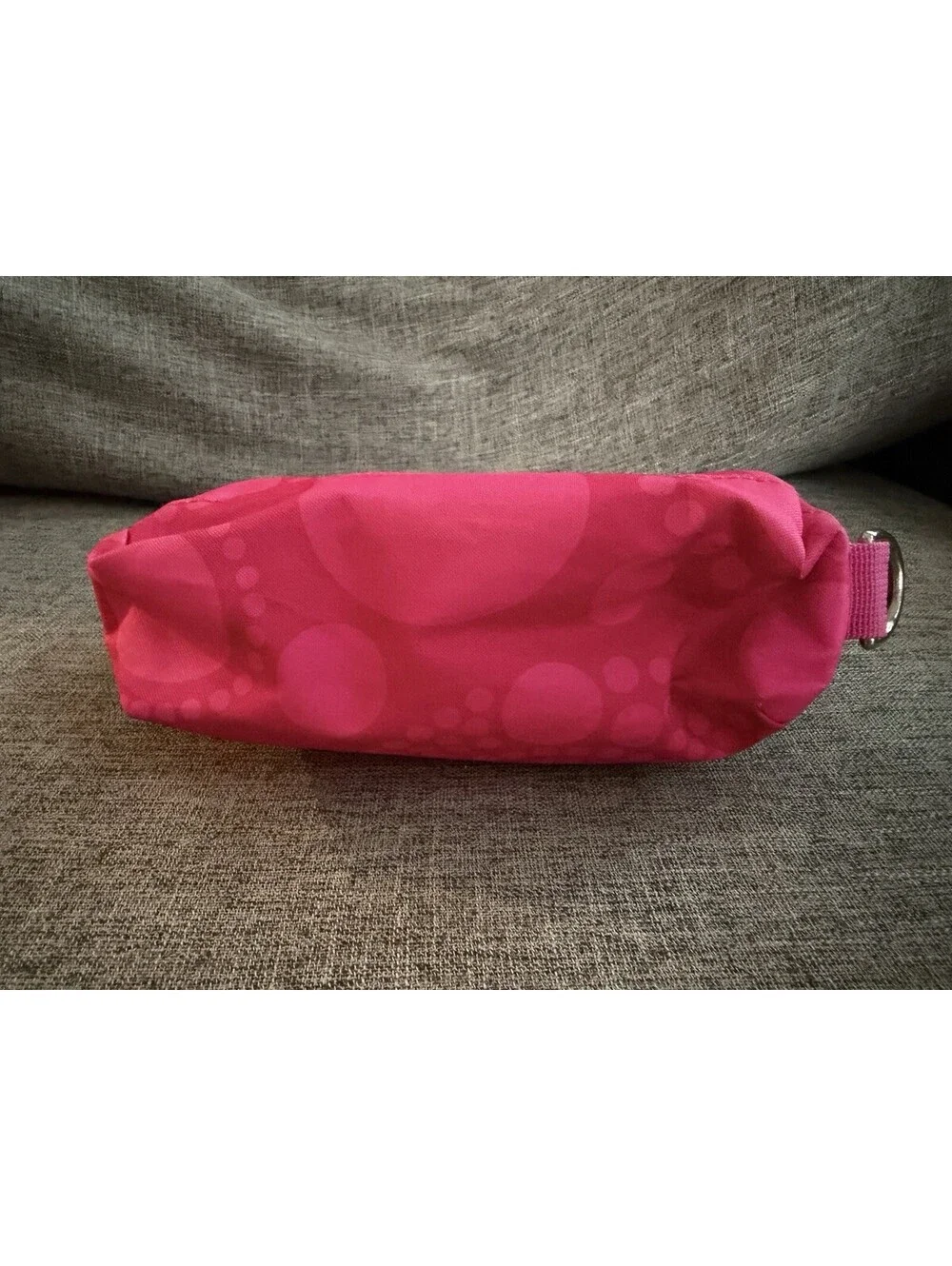 Thirty One Small Travel Bag Pink Lotsa Dots  Makeup Brush Cosmetic School Pencil